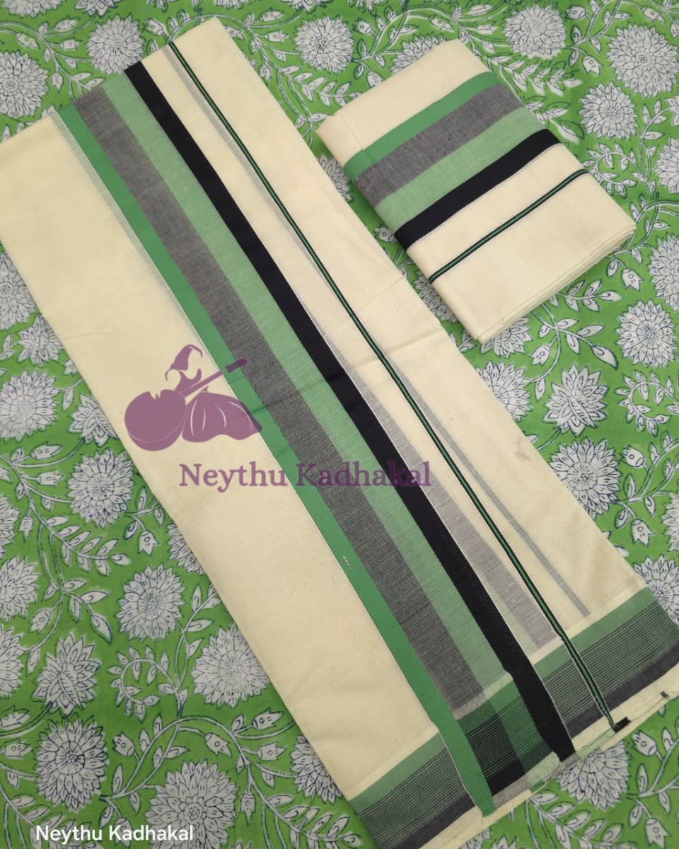 ForestGreen & Black - Manthikkara