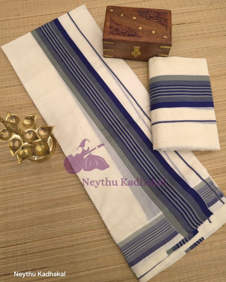 SteelBlue & SlateGrey - Kattikara SM - Navaratri Special - view 1