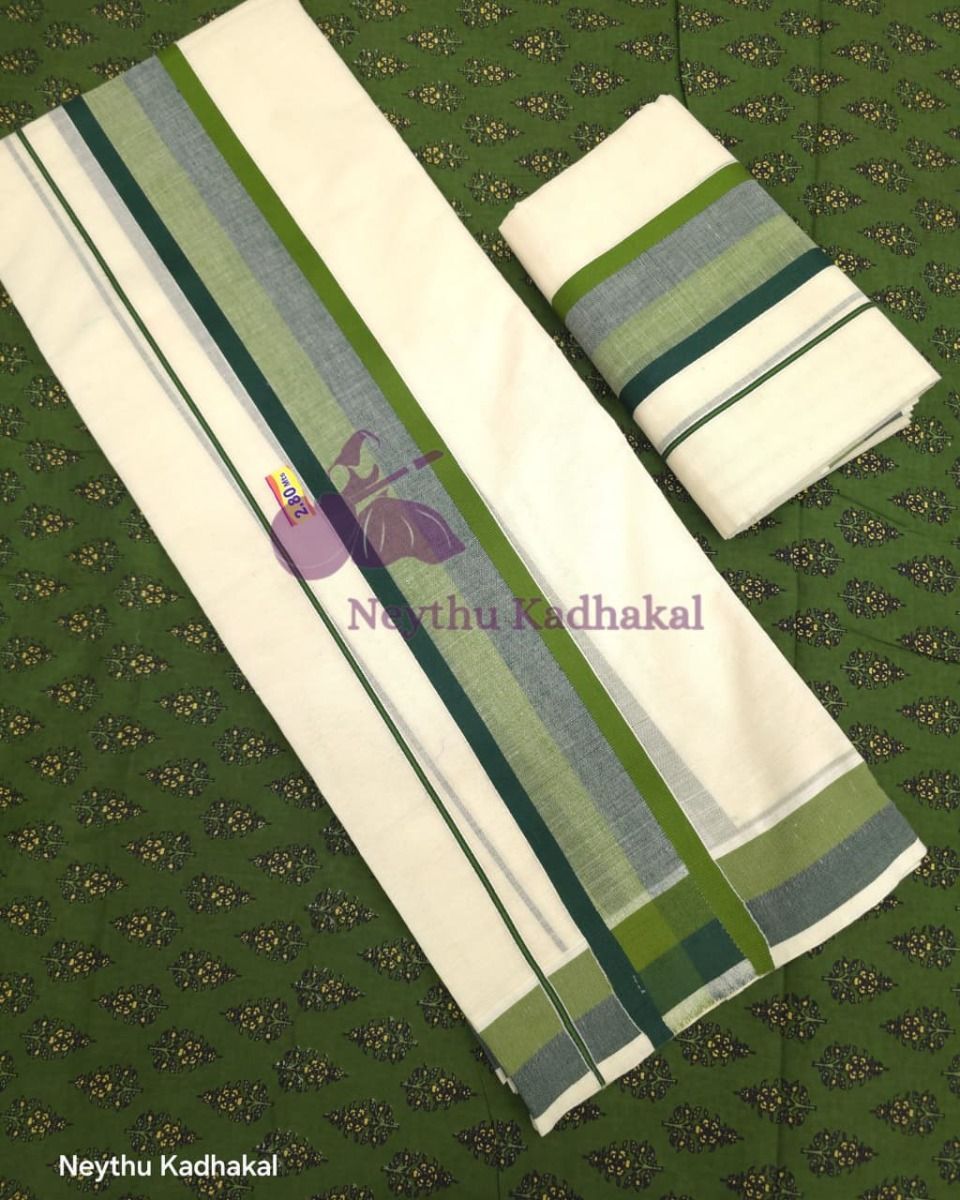 Olive Green & DarkGreen - Manthikkara