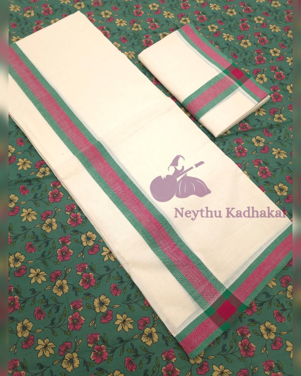 Chemandhikkara 2 inch - Green & RosePink