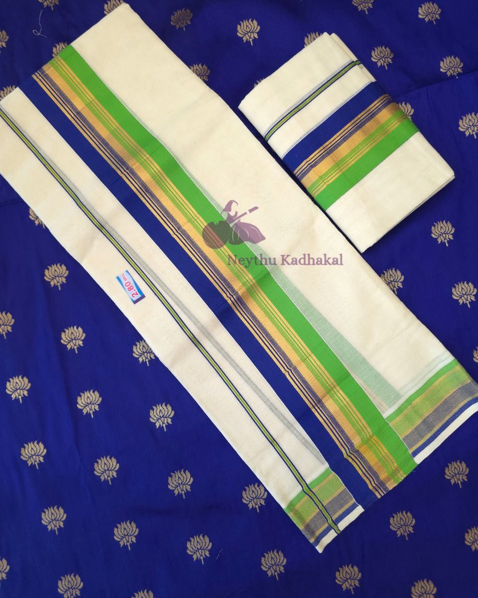 Royal Blue & Green - Kara With Kasav