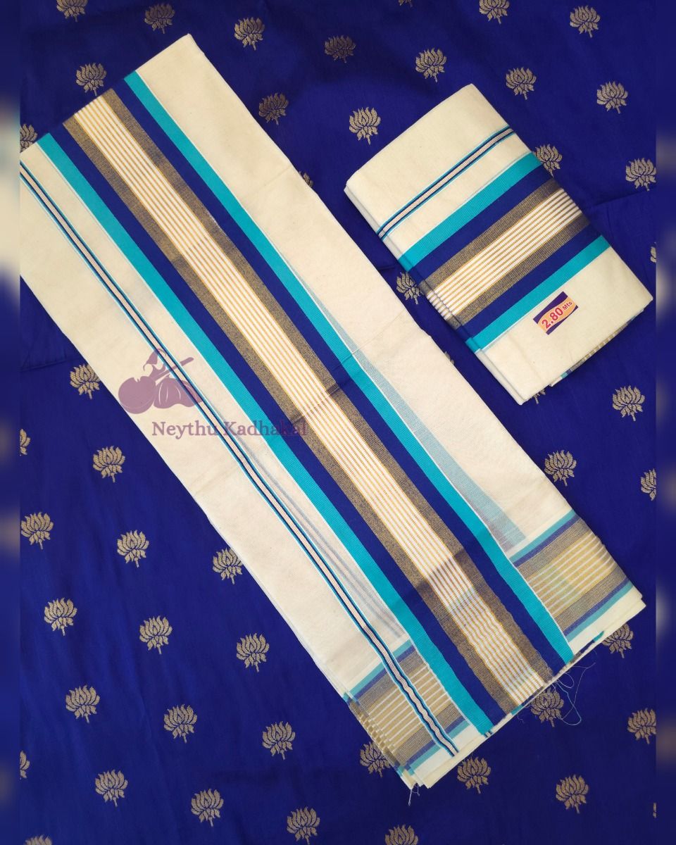 AshGrey & SkyBlue & Royal Blue - Kara With Kasav