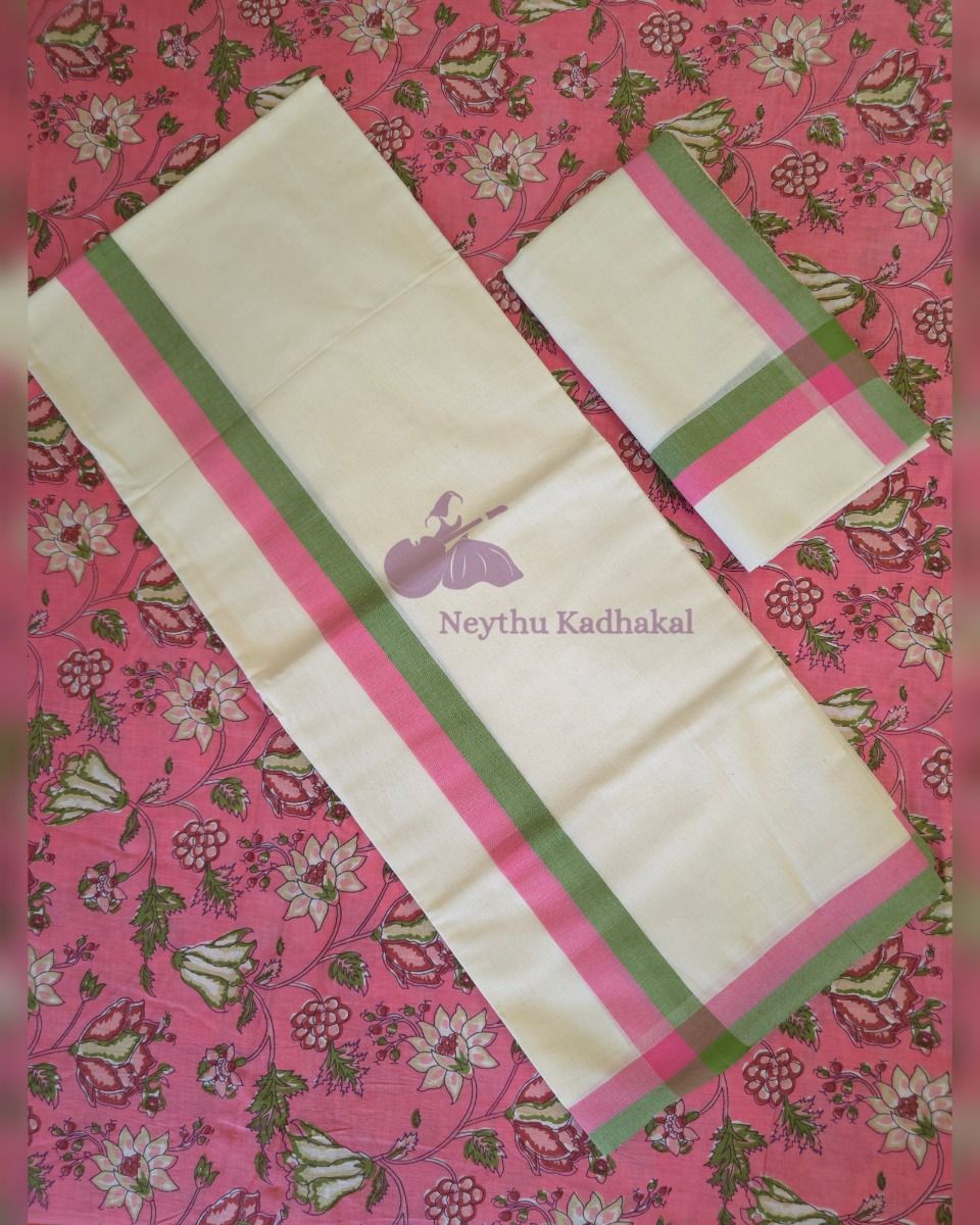 Chemandhikkara 2 inch - Pink & Green