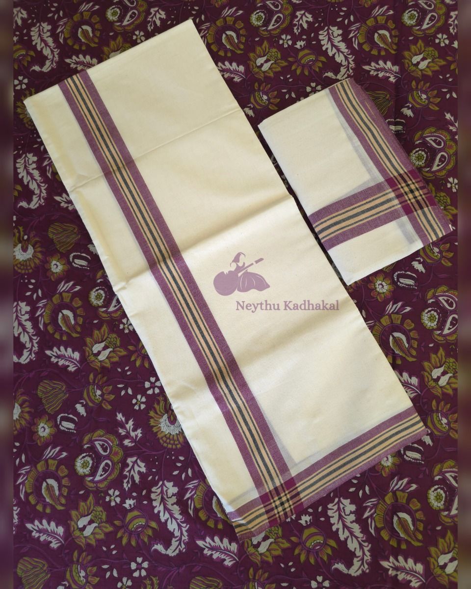 Chemandhikkara 2 inch -  GrapeWine &  Offcream