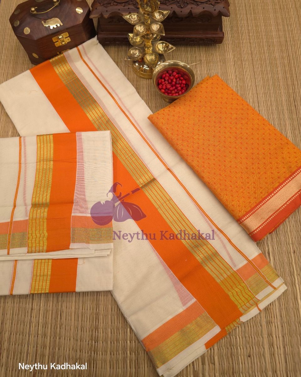 Orange With Goldenline - Kara With Kasav SM
