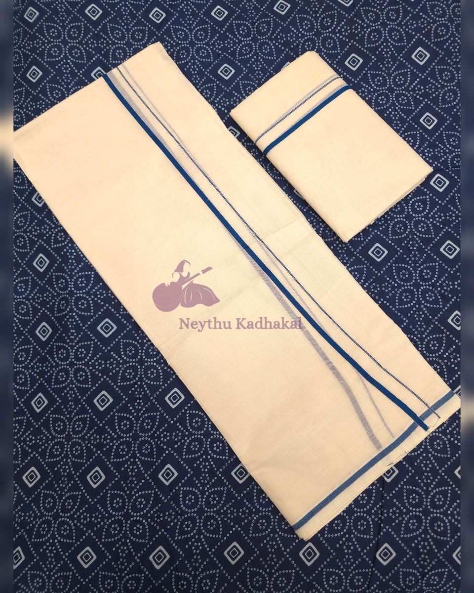 Puliyilakara Standard - Teal Blue