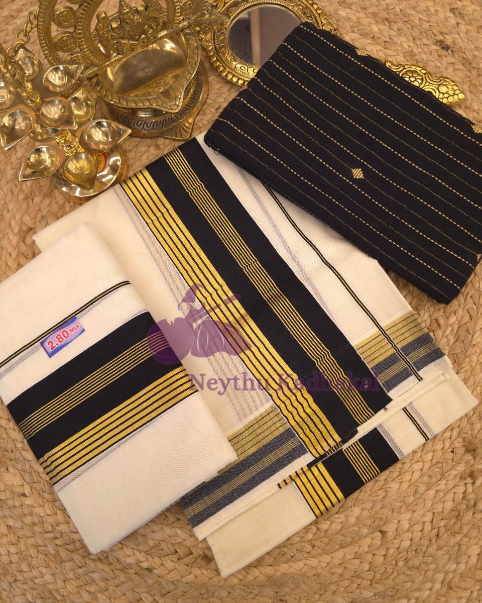 Black With Goldenline - Kara With Kasav