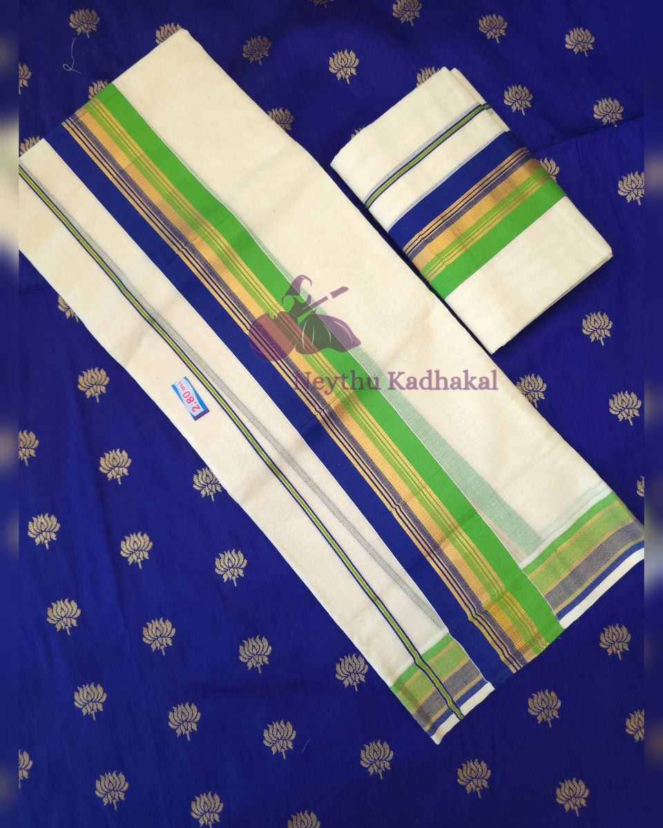 Olive Green & Royal Blue - Kara With Kasav