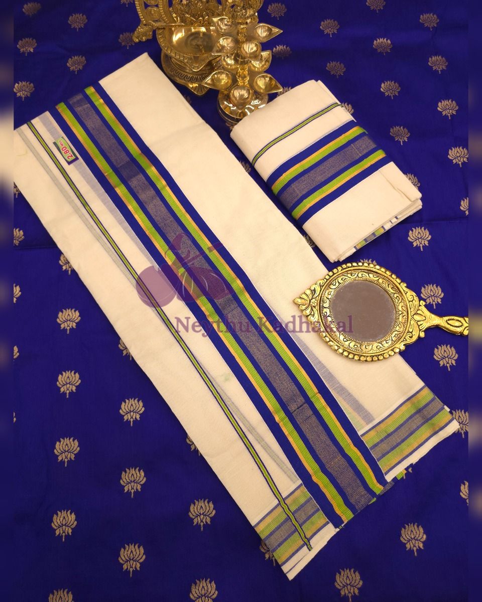 Royal Blue & Lime Green - Kara With Kasav