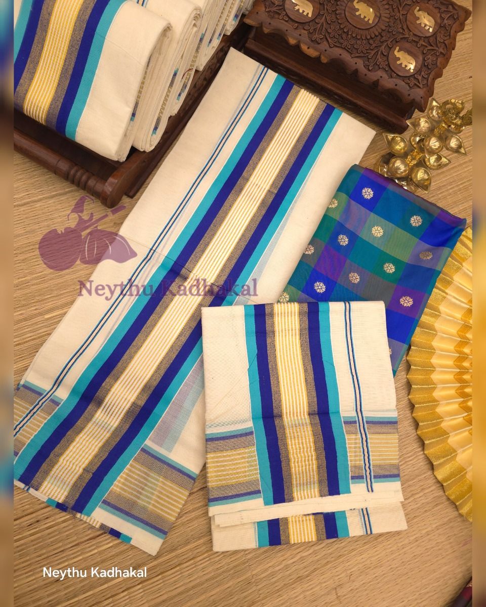 SkyBlue & RoyalBlue - Kara With Kasav-SM