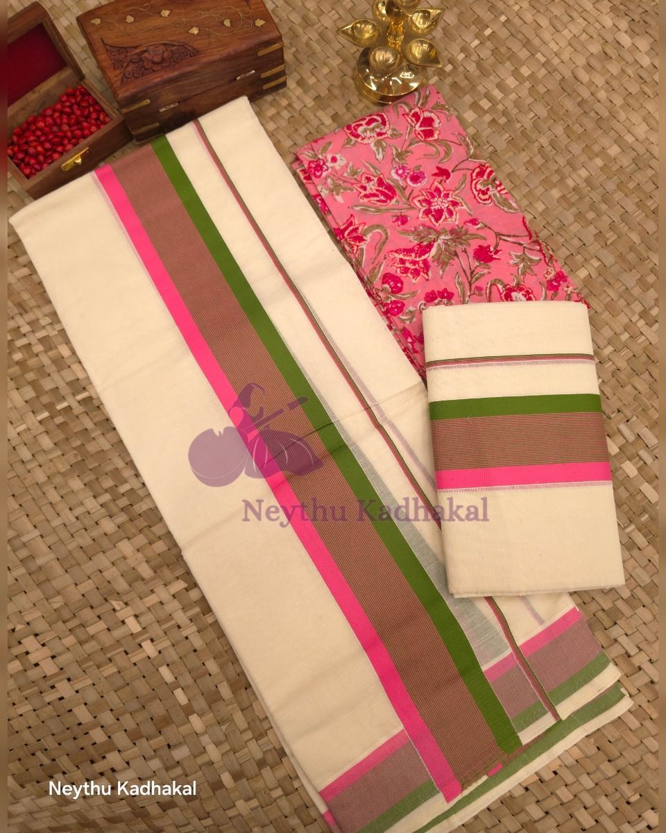 Pink & OliveGreen - Kattikara SM