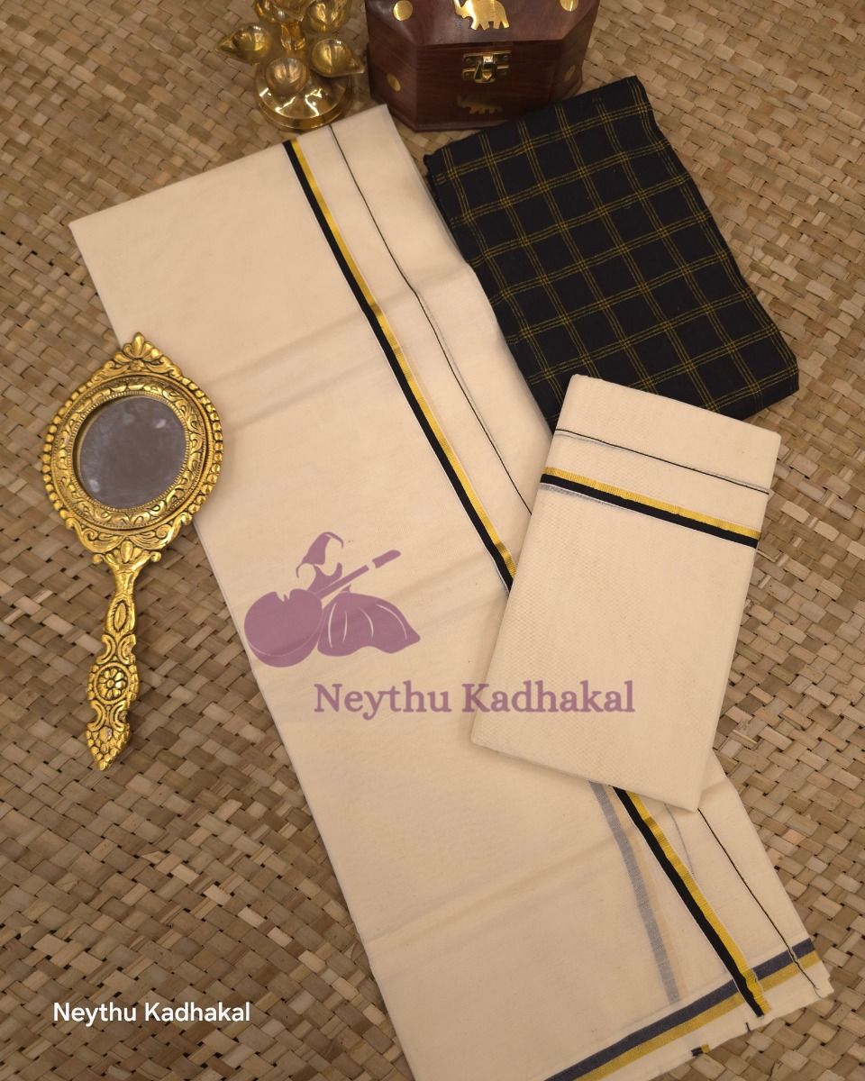 Black & Gold - Puliyilakara Premium SM thumbnail 3