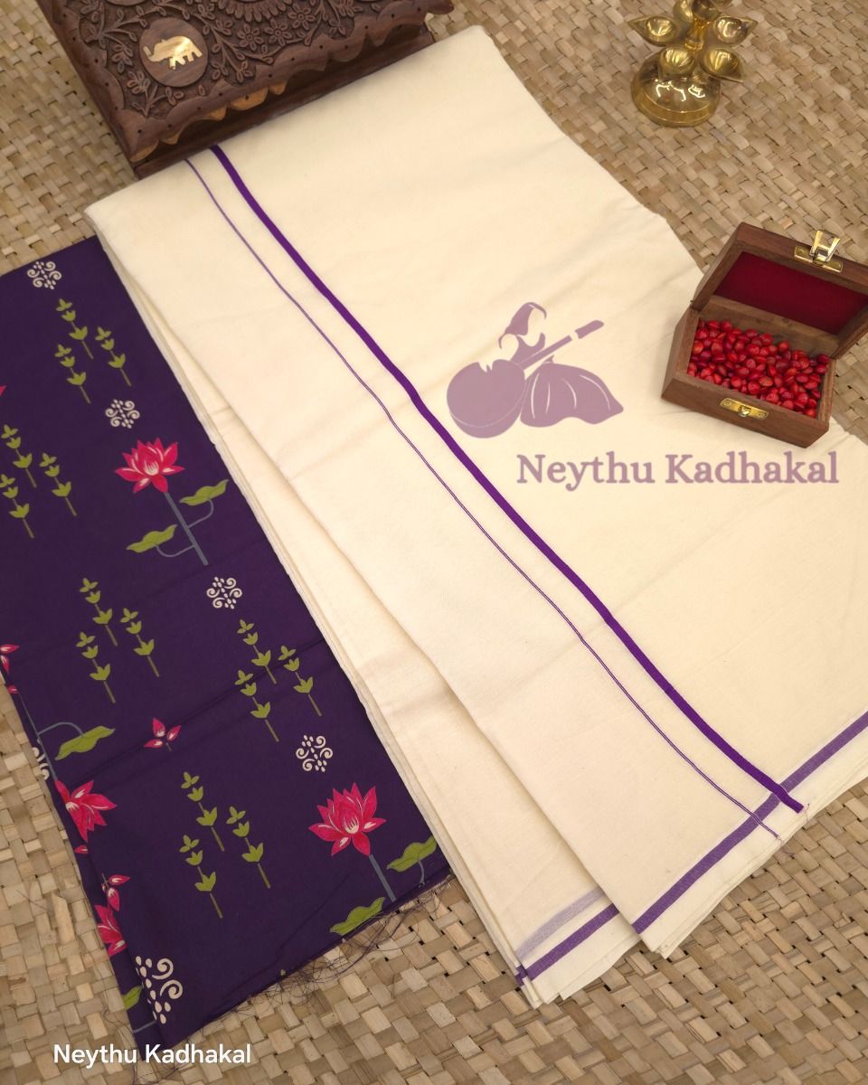 Dark Violet - Puliyilakara Standard SS - view 1