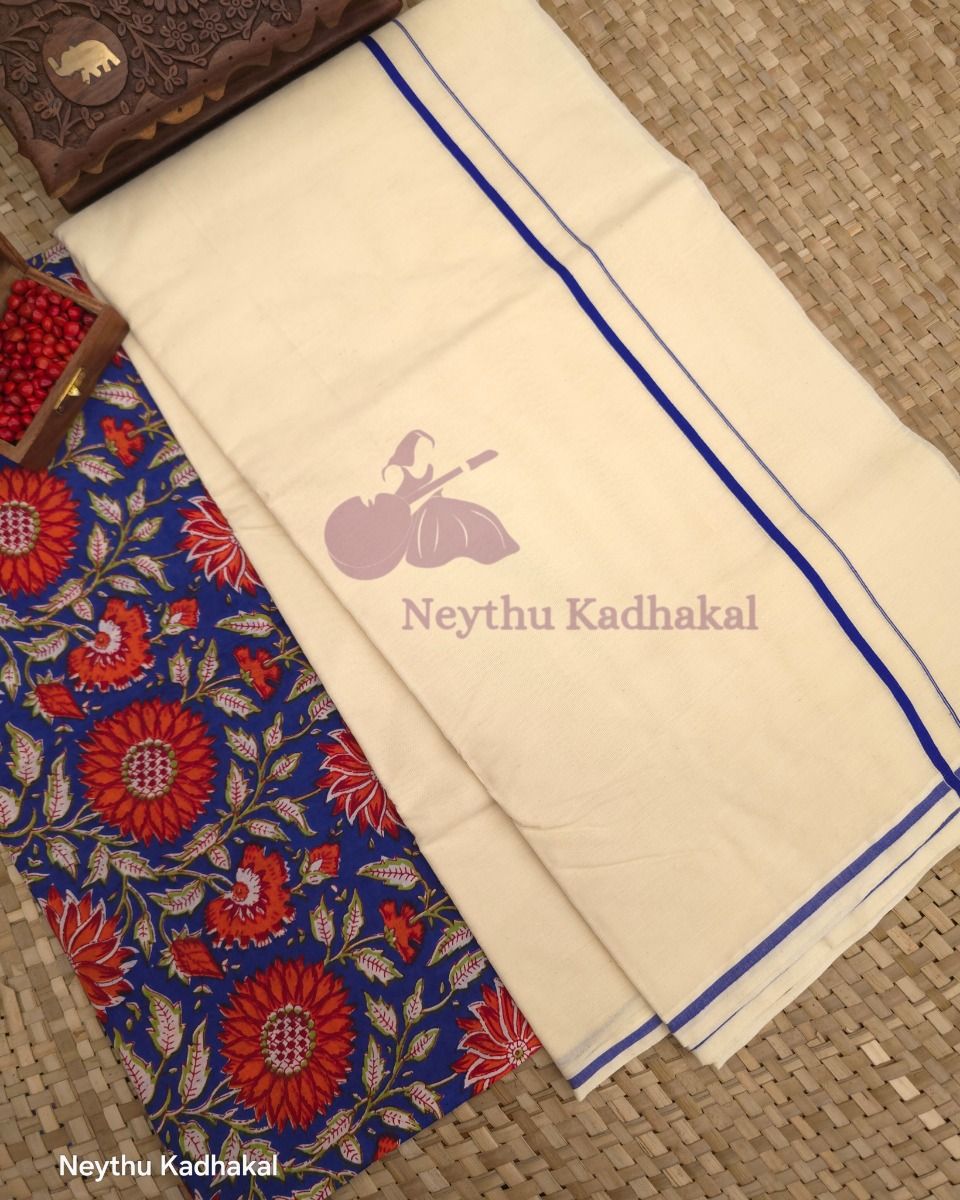 Blue - Puliyilakara Standard SS - view 1