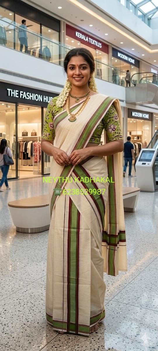 Violet & Light Green - Manthikkara