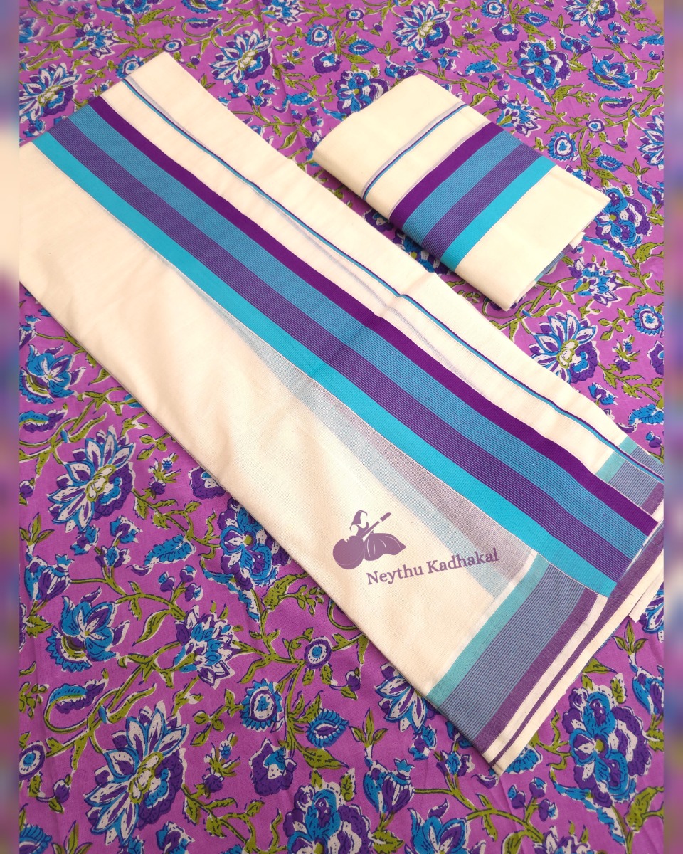 SkyBlue & Purple - Kattikara SM